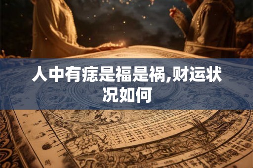 人中有痣是福是祸,财运状况如何