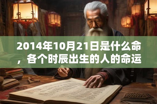 2014年10月21日是什么命，各个时辰出生的人的命运