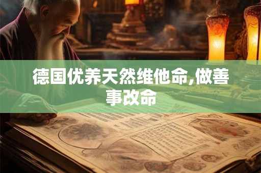 德国优养天然维他命,做善事改命