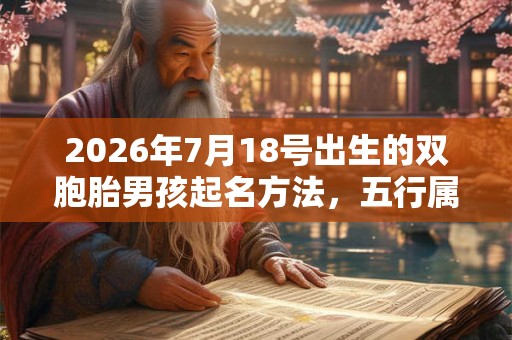 2026年7月18号出生的双胞胎男孩起名方法,五行属什么 2026年7月18号出生的双胞胎男孩起名方法,五行属什么