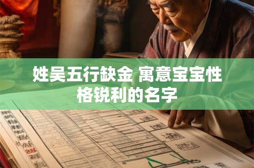 姓吴五行缺金 寓意宝宝性格锐利的名字 姓吴五行缺金 寓意宝宝性格锐利的名字