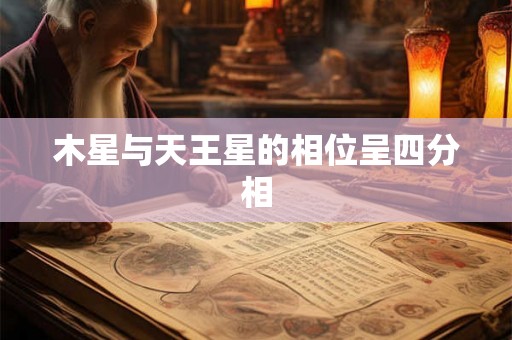 木星与天王星的相位呈四分相