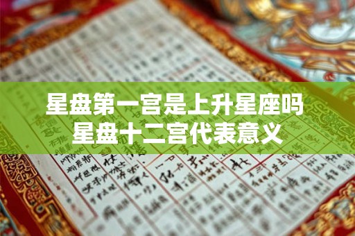 星盘第一宫是上升星座吗 星盘十二宫代表意义