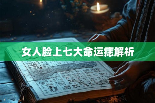 女人脸上七大命运痣解析