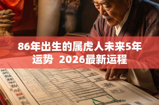 86年出生的属虎人未来5年运势  2026最新运程