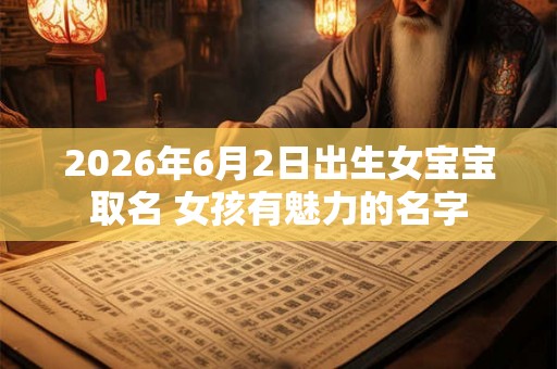 2026年6月2日出生女宝宝取名 女孩有魅力的名字