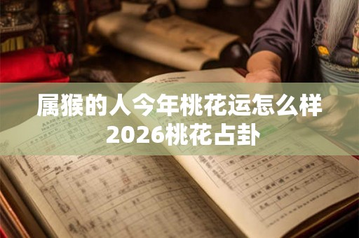 属猴的人今年桃花运怎么样 2026桃花占卦