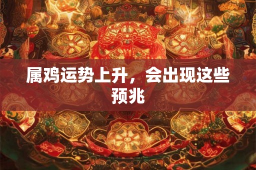 属鸡运势上升，会出现这些预兆