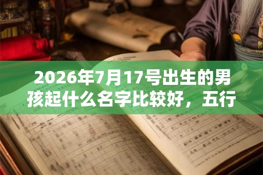 2026年7月17号出生的男孩起什么名字比较好,五行属什么 2026年7月17号出生的男孩起什么名字比较好,五行属什么