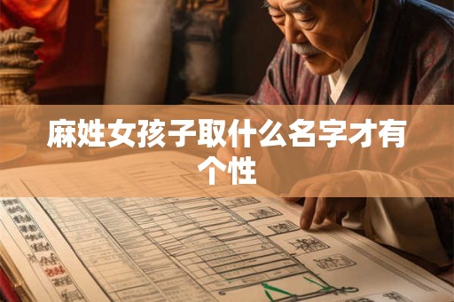 麻姓女孩子取什么名字才有个性