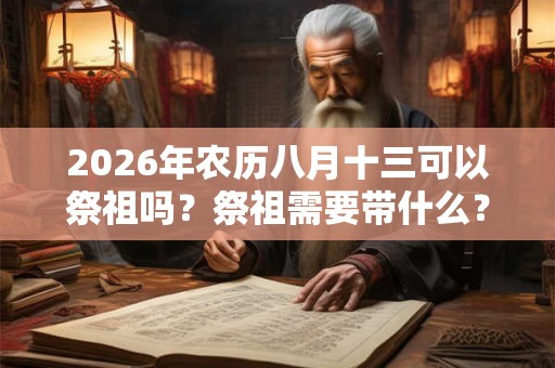 2026年农历八月十三可以祭祖吗？祭祖需要带什么？