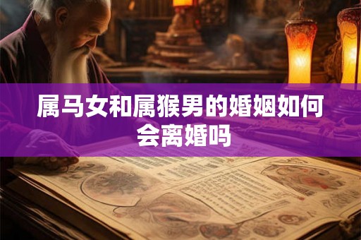 属马女和属猴男的婚姻如何 会离婚吗 属马女和属猴男的婚姻如何 会离婚吗