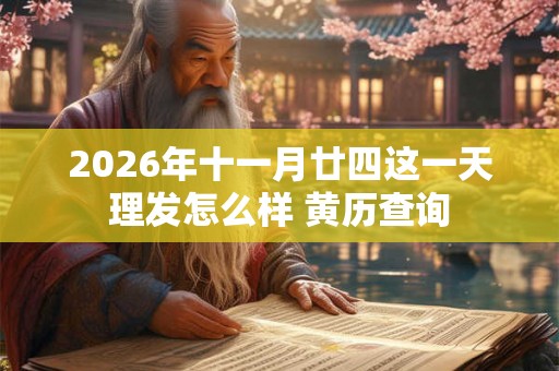 2026年十一月廿四这一天理发怎么样 黄历查询
