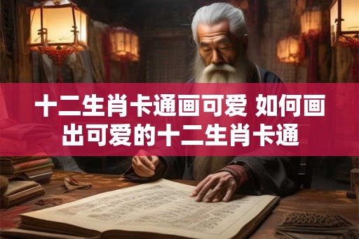 十二生肖卡通画可爱 如何画出可爱的十二生肖卡通