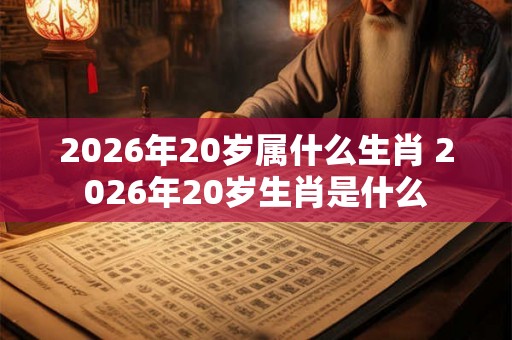 2026年20岁属什么生肖 2026年20岁生肖是什么
