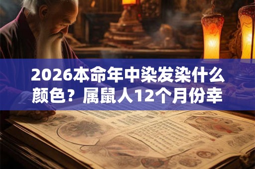 2026本命年中染发染什么颜色？属鼠人12个月份幸运颜色