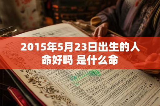 2015年5月23日出生的人命好吗 是什么命 2015年5月23日出生的人命好吗 是什么命