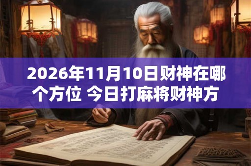 2026年11月10日财神在哪个方位 今日打麻将财神方位一览表 2026年11月10日财神在哪个方位 今日打麻将财神方位一览表