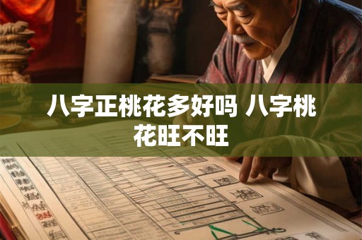 八字正桃花多好吗 八字桃花旺不旺