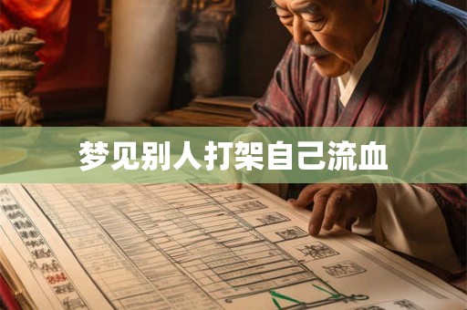 梦见别人打架自己流血 梦见别人打架自己流血