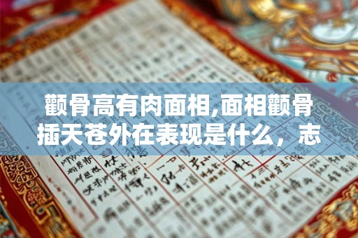 颧骨高有肉面相,面相颧骨插天苍外在表现是什么,志气高? 颧骨高有肉面相,面相颧骨插天苍外在表现是什么,志气高?
