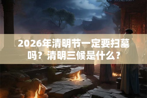2026年清明节一定要扫墓吗?清明三候是什么? 2026年清明节一定要扫墓吗?清明三候是什么?