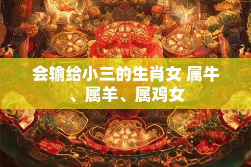 会输给小三的生肖女 属牛、属羊、属鸡女