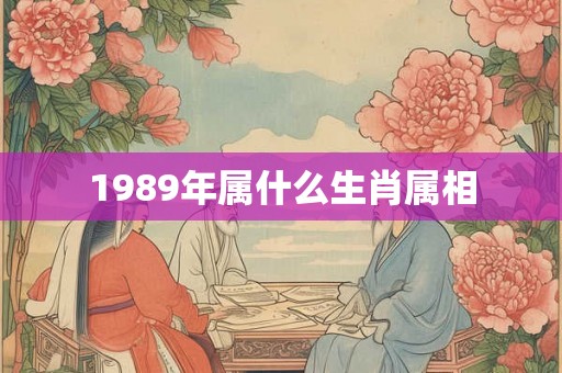 1989年属什么生肖属相