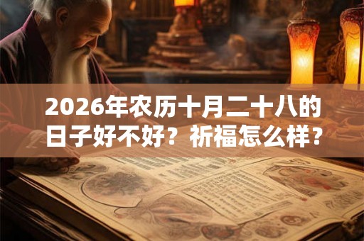 2026年农历十月二十八的日子好不好？祈福怎么样？