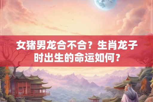 女猪男龙合不合？生肖龙子时出生的命运如何？