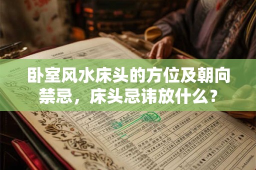 卧室风水床头的方位及朝向禁忌，床头忌讳放什么？
