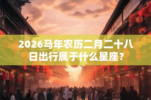 2026马年农历二月二十八日出行属于什么星座？