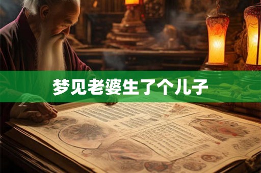 梦见老婆生了个儿子