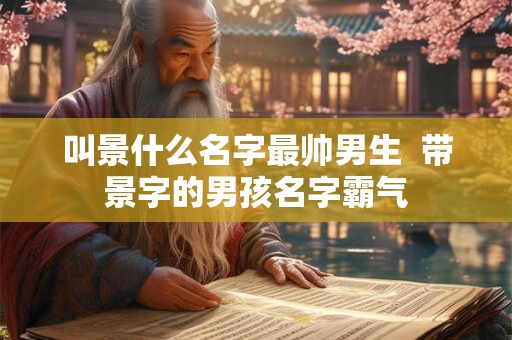 叫景什么名字最帅男生 带景字的男孩名字霸气 叫景什么名字最帅男生 带景字的男孩名字霸气