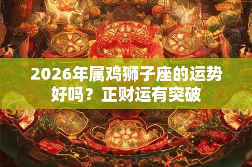 2026年属鸡狮子座的运势好吗？正财运有突破