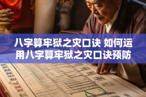 八字算牢狱之灾口诀 如何运用八字算牢狱之灾口诀预防灾难