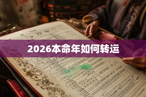 2026本命年如何转运