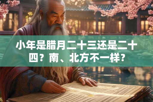 小年是腊月二十三还是二十四？南、北方不一样？