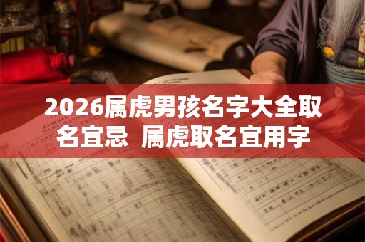 2026属虎男孩名字大全取名宜忌  属虎取名宜用字