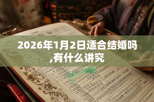 2026年1月2日适合结婚吗,有什么讲究