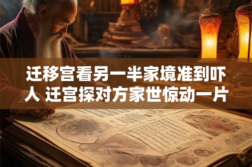 迁移宫看另一半家境准到吓人 迁宫探对方家世惊动一片