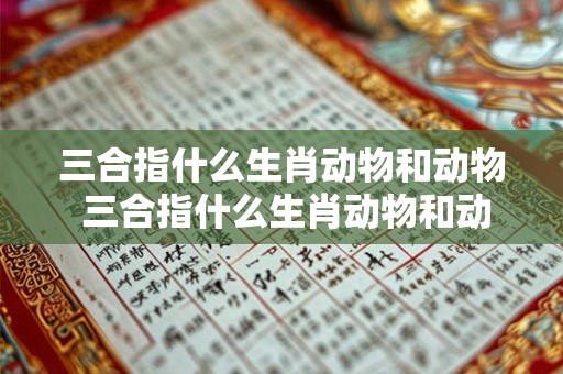 三合指什么生肖动物和动物 三合指什么生肖动物和动物