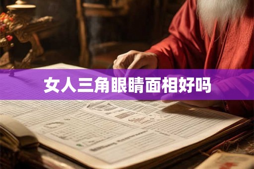女人三角眼睛面相好吗
