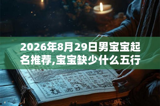 2026年8月29日男宝宝起名推荐,宝宝缺少什么五行属性？
