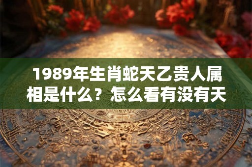 1989年生肖蛇天乙贵人属相是什么？怎么看有没有天乙贵人？