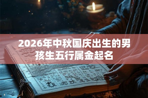 2026年中秋国庆出生的男孩生五行属金起名