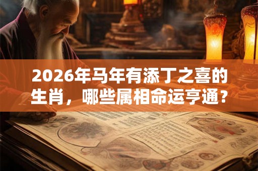 2026年马年有添丁之喜的生肖，哪些属相命运亨通？