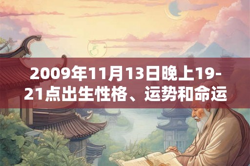 2009年11月13日晚上19-21点出生性格、运势和命运