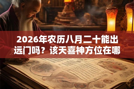2026年农历八月二十能出远门吗？该天喜神方位在哪？