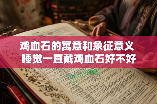 鸡血石的寓意和象征意义 睡觉一直戴鸡血石好不好